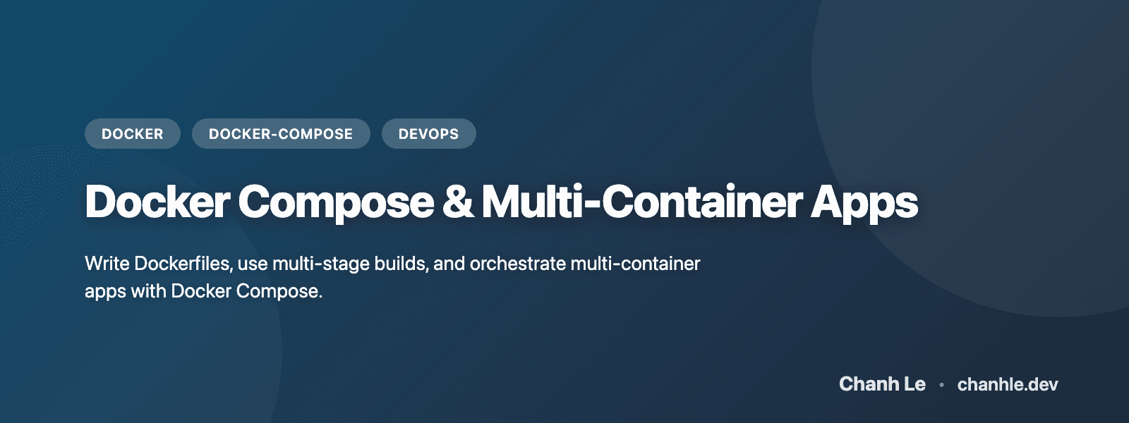 Docker Compose & Multi-Container Apps