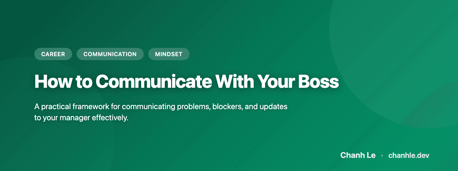 How to Communicate With Your Boss