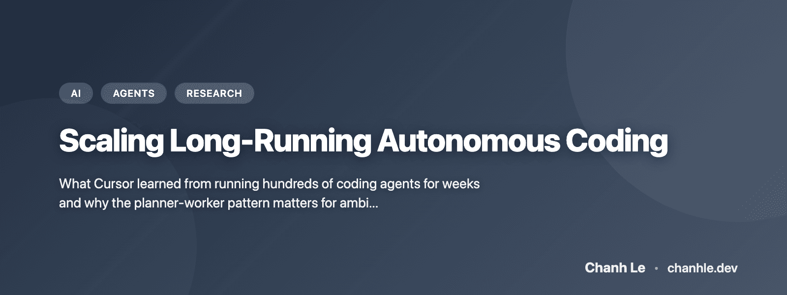 Scaling Long-Running Autonomous Coding