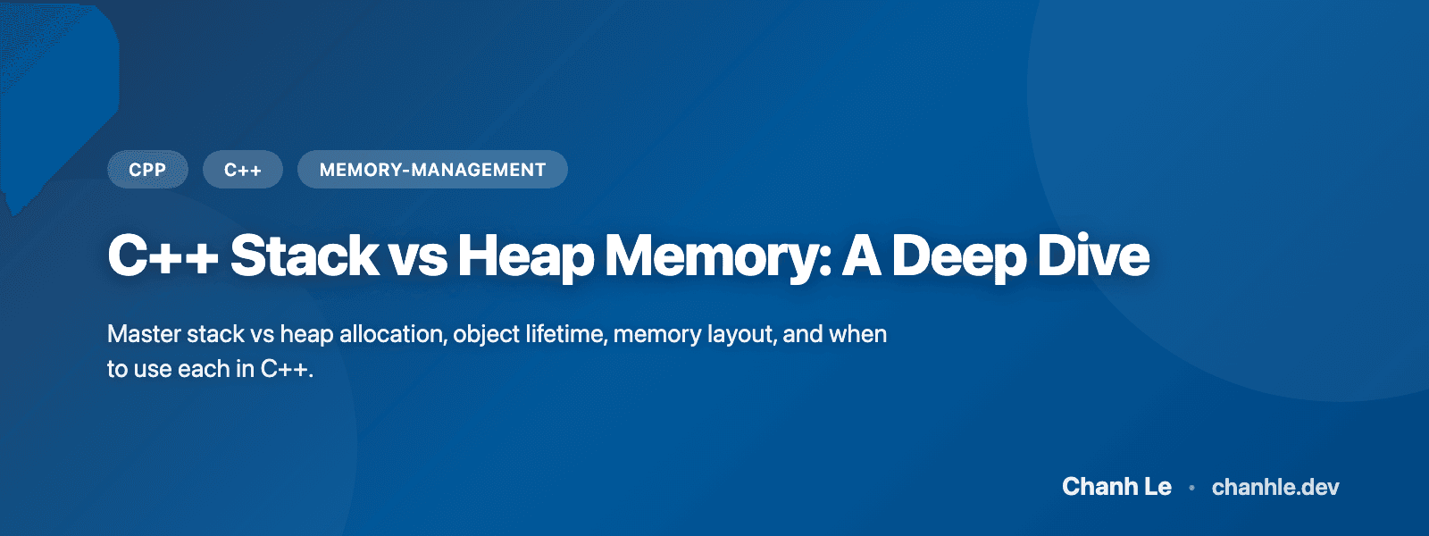 C++ Stack vs Heap Memory: A Deep Dive