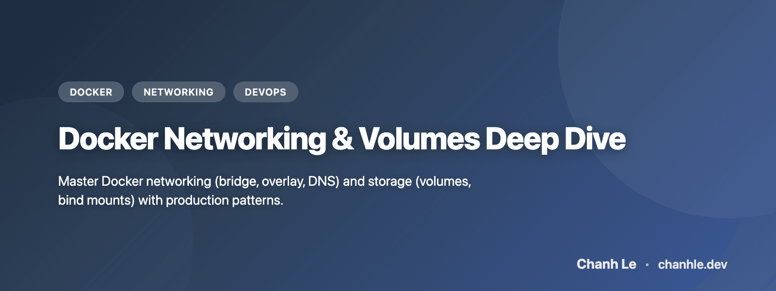 Docker Networking & Volumes Deep Dive