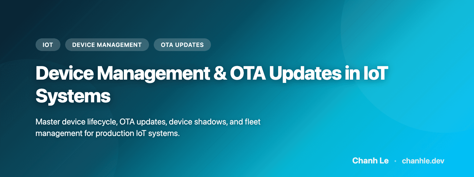 Device Management & OTA Updates in IoT Systems