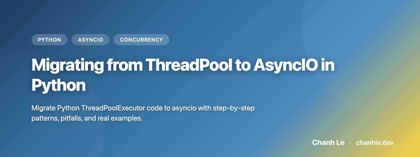 Migrating from ThreadPool to AsyncIO in Python