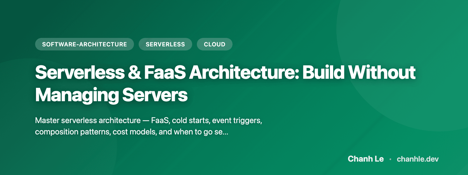 Serverless & FaaS Architecture: Build Without Managing Servers