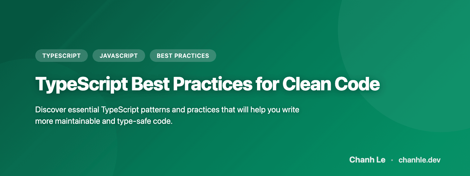 TypeScript Best Practices for Clean Code