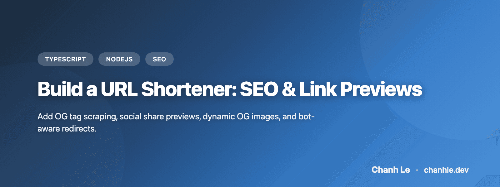 Build a URL Shortener: SEO & Link Previews