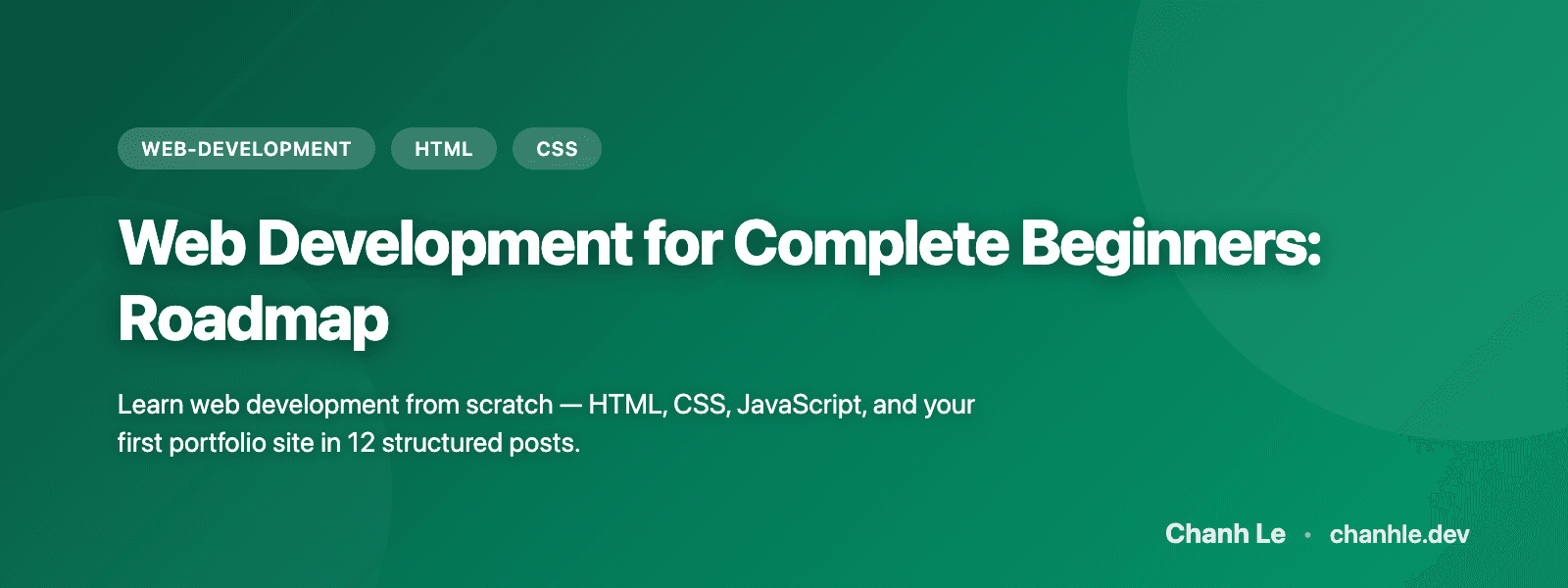 Web Development for Complete Beginners: Roadmap