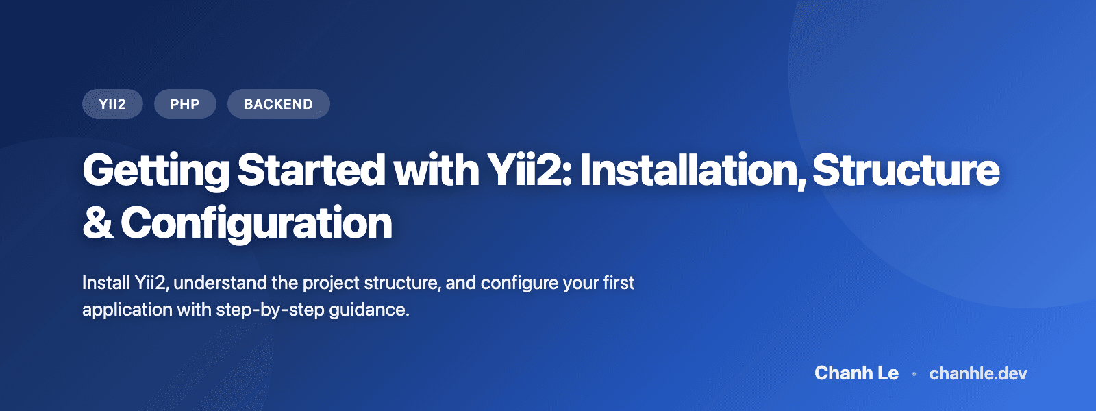 Getting Started with Yii2: Installation, Structure & Configuration